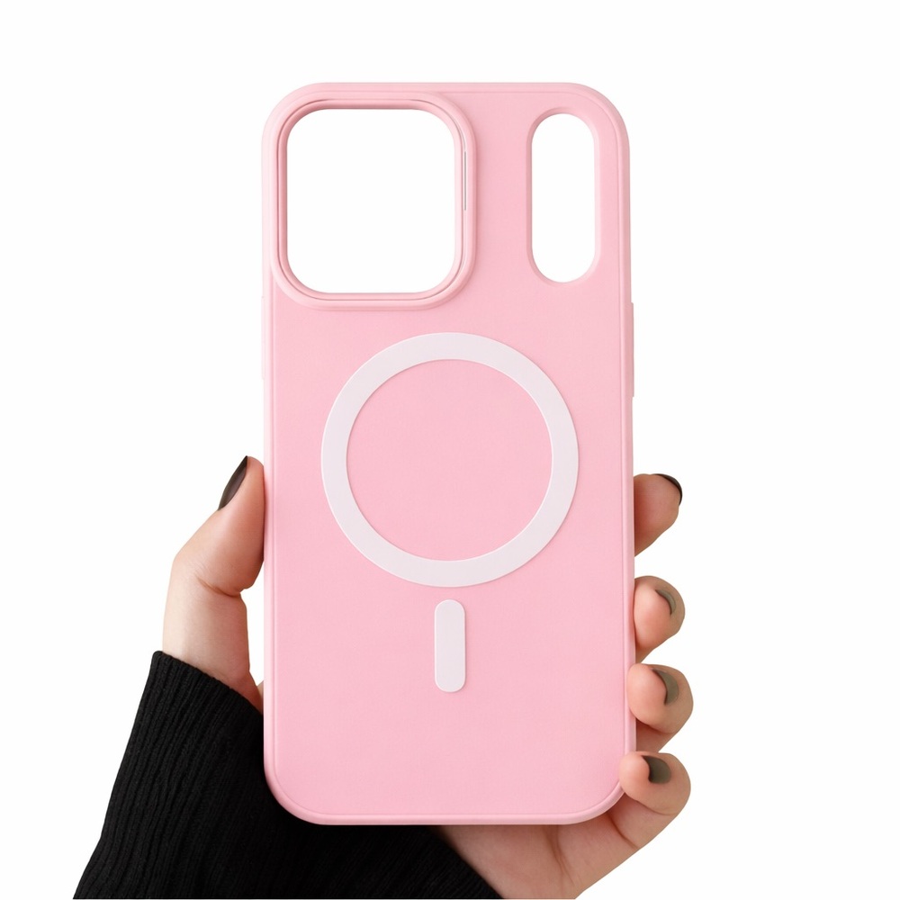 Apple iPhone Magnetic Wireless Charging Phone Case Anti Drop Pink